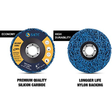 Durable SATC Strip Discs for Paint and Rust Removal