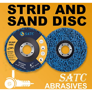 Durable SATC Strip Discs for Paint and Rust Removal