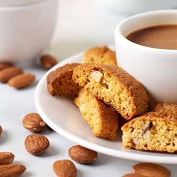 Highkey Biscotti Gluten Free Cookies - Almond Biscotti Cookies - 3 Pack - Sugar Free Treats European Dessert Keto Friendly Food Healthy Low Carb Biscuit Cookie Diabetic Ketogenic Paleo Diet Snacks