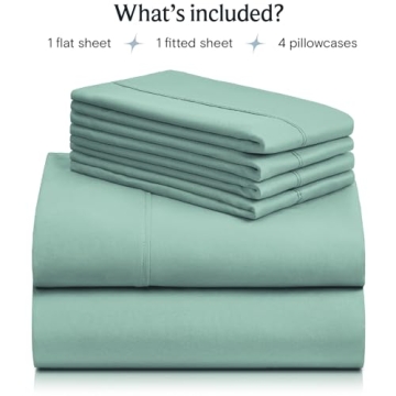 LuxClub Queen Sheet Set - Soft, Deep Pockets, Wrinkle Free