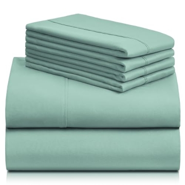 LuxClub Queen Sheet Set - Soft, Deep Pockets, Wrinkle Free