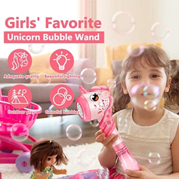Unicorn Bubble Wand for Kids - Magical Outdoor Fun