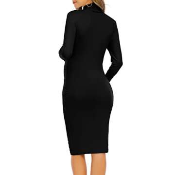 Yeshape Fall Maternity Dress for Stylish Expecting Moms