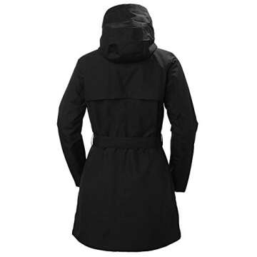 Helly Hansen Women's Welsey II Trench Insulated Waterproof Breathable Jacket, 990 Black, Small