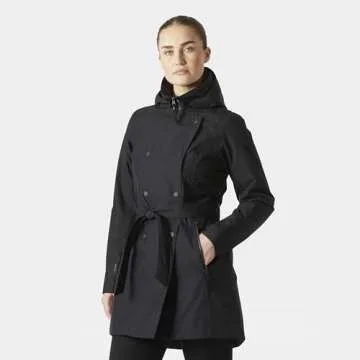 Helly Hansen Women's Welsey II Trench Insulated Waterproof Breathable Jacket, 990 Black, Small