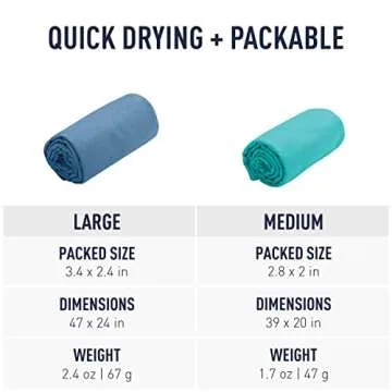 Sea to Summit AirLite Towel - Ultralight Travel Essential