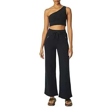 Bandier x Sincerely Jules_The Ivy One Shoulder Bra Black-XXS