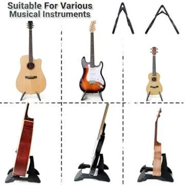 Onmiwod Portable Guitar Stand for Musicians and Performers
