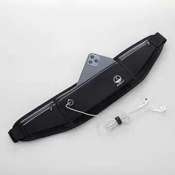 Running Belt Fanny Pack, Slim Waist Pack Bag Money Belt Phone Holder for Running