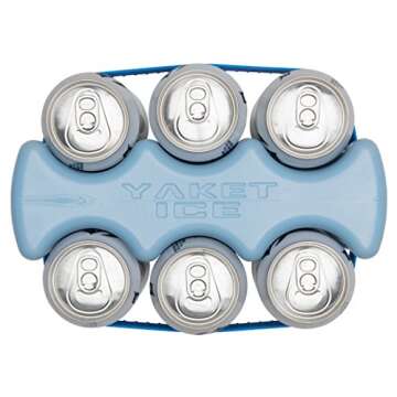 YAKET ICE: Innovative, super cold, extra large 3.3lb. high performance beverage ice pack