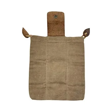 Handmade Fatigue Waxed Canvas Foraging Pouch for Adventures