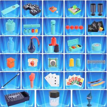 Magic Kit, 109+Magic Tricks for Kids Age 6-8, Magic Set with Manual and Video for Beginners and Kids...