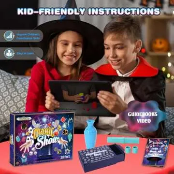 Magic Kit with 109+ Tricks for Kids ages 6-12