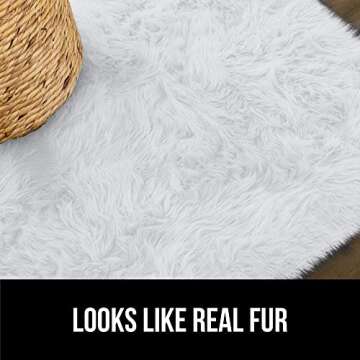 Gorilla Grip Faux Fur Rug - Plush & Machine Washable