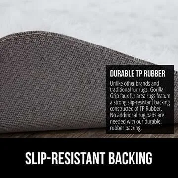 Gorilla Grip Faux Fur Rug - Plush & Machine Washable