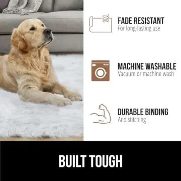 Gorilla Grip Faux Fur Rug - Plush & Machine Washable