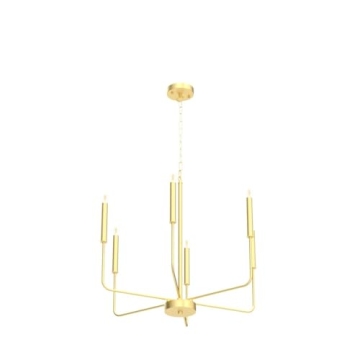 ZCHAOZ Gold Chandelier for Dining Room & Entryway