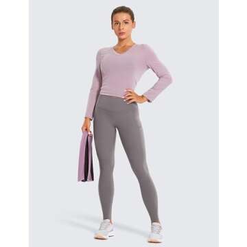 Women's Light-Fleece Workout Leggings - Cozy & Functional