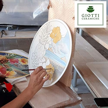 Hand Painted Italian Olive Oil Dispenser Bottle 14 Oz XL