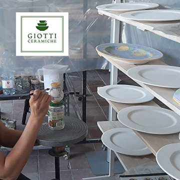 Hand Painted Italian Olive Oil Dispenser Bottle 14 Oz XL