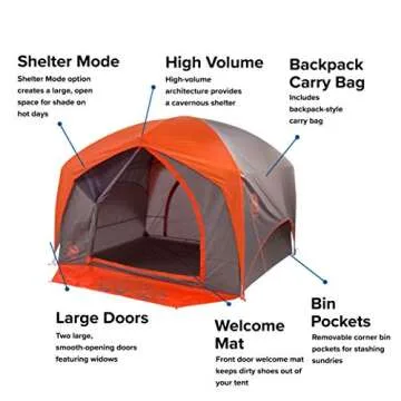 Big Agnes Big House Tent for 6 - Spacious Shelter