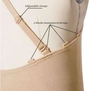 DANSHOW Women Girls Nude Seamless Camisole Leotard