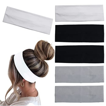 MLMOMVME 6 Cotton Stretch Headbands for Women