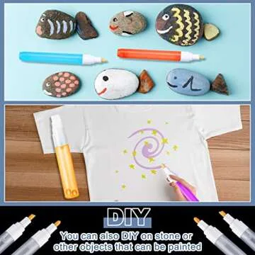 Sherr’s 16 Refillable Acrylic Paint Markers in Various Sizes