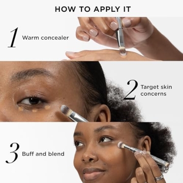 IT Cosmetics Heavenly Luxe Dual Airbrush Concealer Brush #2 - Dual-Ended, 2-in-1 Brush for Liquid & Cream Concealer - Buff Away Imperfections - With Award-Winning Heavenly Luxe Hair Silver