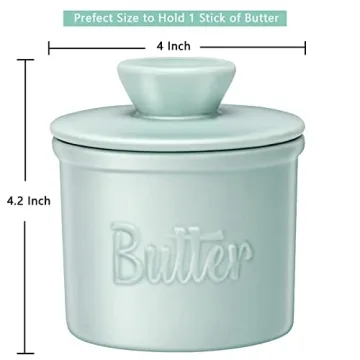 Butter Crock with Spreader for Fresh, Spreadable Butter
