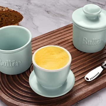 Butter Crock with Spreader for Fresh, Spreadable Butter