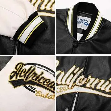 Aelfric Eden Letter Embroidered Racing Jacket Vintage Graphic Baseball Jacket Unisex Coats Streetwear