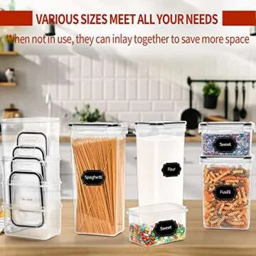 Skroam 24 Pack Airtight Food Storage Containers for Kitchen