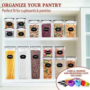 Skroam 24 Pack Airtight Food Storage Containers for Kitchen