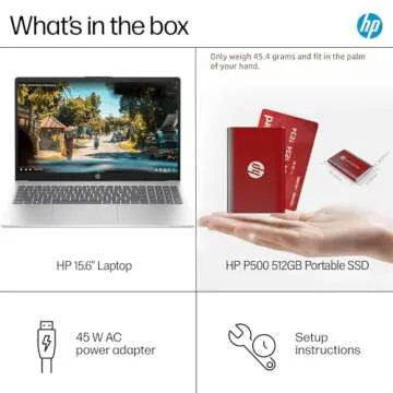 HP 15.6 HD Touchscreen Laptop with 10-Core Intel i5