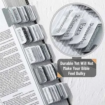 Mr. Pen Bible Tabs Set - 75 Elegant Gray Tabs