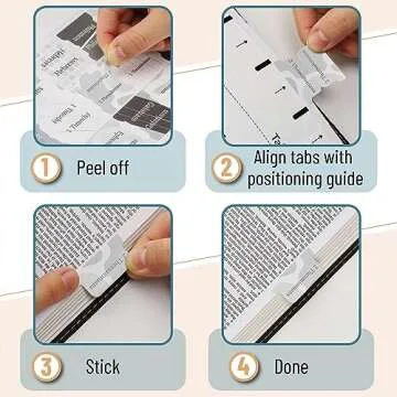 Mr. Pen Bible Tabs Set - 75 Elegant Gray Tabs