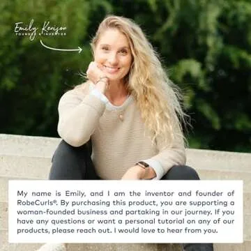 RobeCurls Heatless Hair Curler Set - Satin Curling Headband for Natural, No-Heat Curls - Sleep in Overnight Styling Tool with 2 Scrunchies - Easy & Gentle on Hair – Valentines Day Gift for Her (Black)