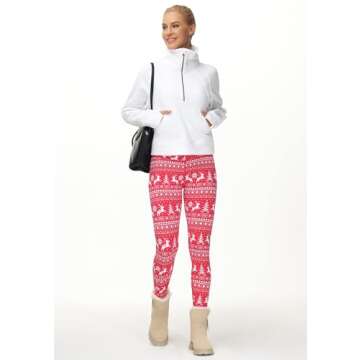 THE GYM PEOPLE Women's Half Zip Pullover Sweatshirt Fleece Stand Collar Crop Sweatshirt with Pockets Thumb Hole White