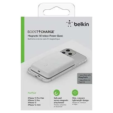 Belkin Portable MagSafe Charger - Lightweight Design & Fast Power!