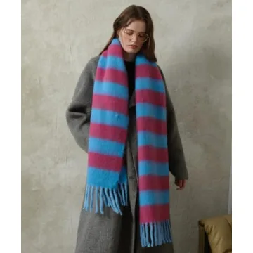 MININAI Oversized Warm Chunky Scarf for Winter Style