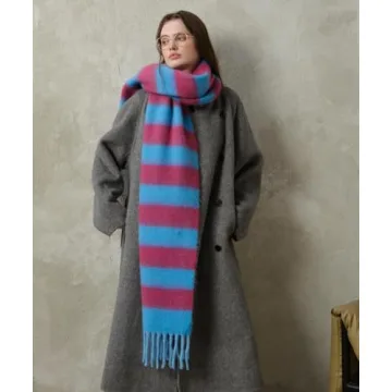 MININAI Oversized Warm Chunky Scarf for Winter Style