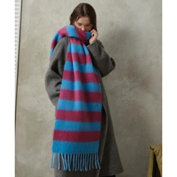 MININAI Oversized Warm Chunky Scarf for Winter Style