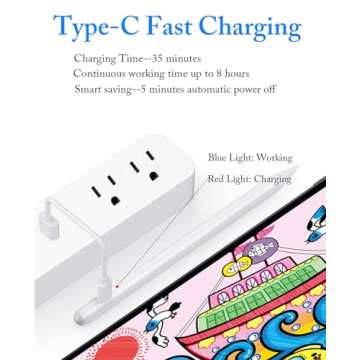 Luntak Active Stylus Pen for iPad & Touch Screens - Precision Drawing