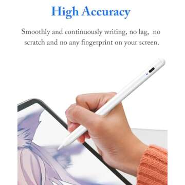 Luntak Active Stylus Pen for iPad & Touch Screens - Precision Drawing