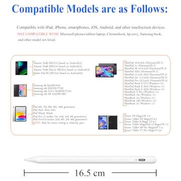 Luntak Active Stylus Pen for iPad & Touch Screens - Precision Drawing