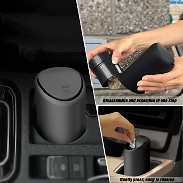 Dewkou Pack-1 Car Trash Can - Compact & Stylish Design