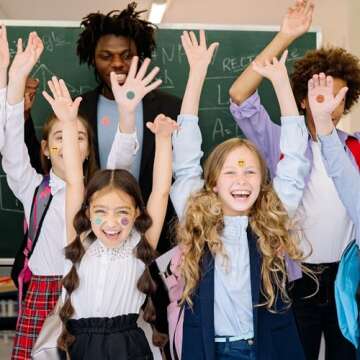 ANSTROUT 6000 Pieces Boho Happy Smile Face Stickers for School Reward Behavior Chart,3/8 Inch in Diameter Round Bohemian Style Reward Labels 10 Styles Happy Face Stickers for Teachers (50 Sheets)