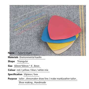 Tailors Chalk Seam Ripper Sewing Quilting Clips Kit,Professional Sewing Tool Kit Includes Sewing Fabric Markers Tools, Seam Ripper and Thread Remover Kit,Quilting Clips and Sewing Fabric Clips