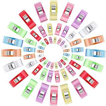 Tailors Chalk Seam Ripper Sewing Quilting Clips Kit,Professional Sewing Tool Kit Includes Sewing Fabric Markers Tools, Seam Ripper and Thread Remover Kit,Quilting Clips and Sewing Fabric Clips